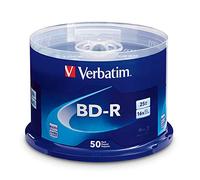Verbatim BD-R 25GB 16X Blu-ray Recordable Media Disc - 50 Pack Spindle - 98397