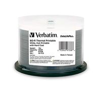 Verbatim BD-R 25GB 6X DataLifePlus White Thermal Printable, Hub Printable - 50pk Spindle