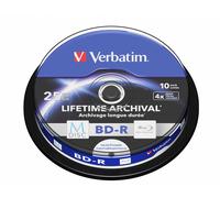 Verbatim BD-R 25GB Blu-ray Blank Disc White Inkjet Printable 4x 6x Various Packs