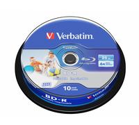 Verbatim BD-R 25GB Blu-ray Blank Disc White Inkjet Printable 4x 6x Various Packs
