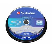 Verbatim BD-R 25GB Blu-ray Discs 6x HardCoat DataLife Retail Various Packs