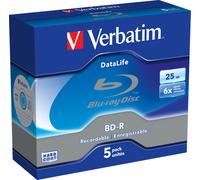 Verbatim BD-R 25GB Blu-ray Discs 6x HardCoat DataLife Retail Various Packs