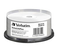 Verbatim 50GB BD-R DL Discs, 6x, Wide Printable, 25 Pack Spindle