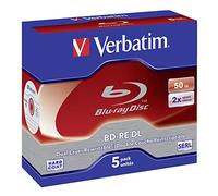 Verbatim BD-R Dual Layer - Blu-ray Disc 50 GB, 6x Burning Speed, Jewel Case, 5-Pack