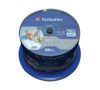 Verbatim BD-R Printable Spindle 6x 25GB (Pack of 50) 43812