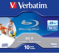 Verbatim BD-R SL 25GB 6x Printable 10 Pack Jewel Case BD-R 25GB 10pc(s)