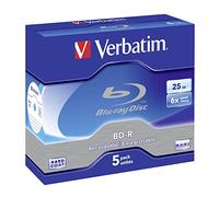 Verbatim BD-R SL 25GB 6 x 5 Pack Jewel Case BD-R 25GB 5pc(s)