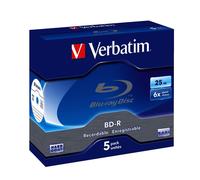 Verbatim BD-R SL 25GB 6 x 5 Pack Jewel Case BD-R 25GB 5pc(s)