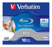 Verbatim BD-R SL 25GB 6x Printable 10 Pack Jewel Case BD-R 25GB 10pc(s)
