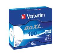 Verbatim BD-R XL 100 GB - Blu-ray Disc with 4x Write Speed, Printable, Jewel Case, 5-Pack