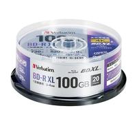 Verbatim BD-R XL 100GB 4X BDXL Blu-ray Disc 20 Pack Spindle Printable Japan