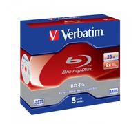 Verbatim BD-RE 25GB Rewritable Blu-ray Discs 2x HardCoat Various Packs