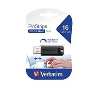 Verbatim 16GB Store'n'Go Pinstripe USB 3.0 Flash Drive Memory