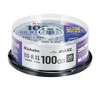 Verbatim Blu-ray Disc 20 Spindle BD-R XL Printable 100GB 4X Speed VBR520YP20SD4
