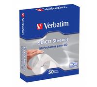 Verbatim CD-DVD Paper Sleeves - 50 Pack