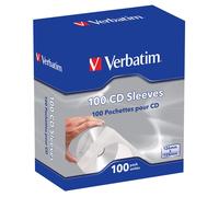 Verbatim CD Paper Sleeves - 100 Pack