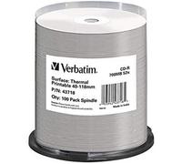 Verbatim CD-R 700 MB - 52x Burning Speed, Blank CDs, Thermally Printable - (DVD)
