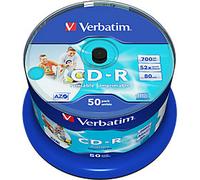 Verbatim CD-R AZO Wide Inkjet Printable no ID 700 MB 52x 50 pc(s)