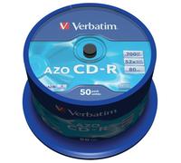 Verbatim CD-R AZO Crystal Spindle 700MB (Pack of 50) 43343