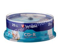 Verbatim CD-R Blank Recordable Discs 80 90 min 700MB 52-40x Speed 10/25/50 Discs