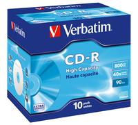 Verbatim CD-R High Capacity 40x 800MB - Pack Of 10 43428