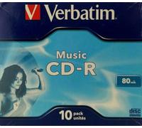 Verbatim CD-R80 43364 5 PACK Audio Music Digital Blank CDR Recordable Discs NEW
