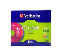 Verbatim CD-RW 80 min 4x Slim Case (5pk)