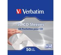 Verbatim CD Sleeves, 50 Pack