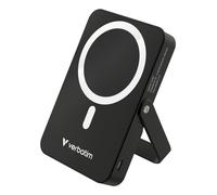 Verbatim Charge 'n' Go MagSafe Power Bank 10,000mAh Black 15W Magnetic - PD 22W Fast Charge LED Indicator & Foldable Stand for iPhone 16/15/14/13/12 Pro/Pro Max - Includes USB-C Cable