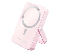 Verbatim Charge 'n' Go MagSafe Power Bank 10,000mAh Pink 15W Magnetic - PD 22W Fast Charge LED Indicator & Foldable Stand for iPhone 16/15/14/13/12 Pro/Pro Max - Includes USB-C Cable
