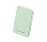 Verbatim Charge 'n' Go Essentials Power Bank MagSafe 10000mAh 15W Magnetic PD 20W Fast Charge with LED Indicator for iPhone 16/15/14/13/12 Pro/Pro Max, Includes USB-C to USB-C Cable, Green