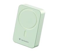 Verbatim Charge 'n' Go Essentials Power Bank MagSafe 20000mAh 15W Magnetic PD 20W Fast Charge with LED Indicator for iPhone 16/15/14/13/12 Pro/Pro Max, Includes USB-C to USB-C Cable, Green