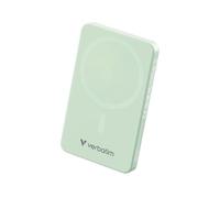 Verbatim Charge 'n' Go Essentials Power Bank MagSafe 5000mAh 15W Magnetic PD 20W Fast Charge with LED Indicator for iPhone 16/15/14/13/12 Pro/Pro Max, Includes USB-C to USB-C Cable, Green