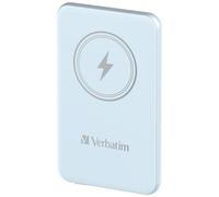 Verbatim Charge 'n' Go Magnetic Wireless Power Bank 5000mAh Blue