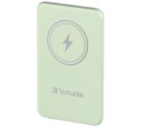 Verbatim Charge 'n' Go Magnetic Wireless Power Bank 5000mAh Green. Battery capacity: 5000 mAh Battery technology: Lithium Polymer (LiPo) Fast charging technology: Quick Charge 3.0 Wireless charging. P