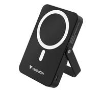 Verbatim Charge 'n' Go Magnetic Wireless Power Bank with stand - 10000 mAh Black