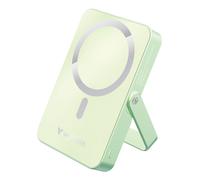 Verbatim Charge 'n' Go MagSafe Power Bank 10,000mAh Green 15W Magnetic - PD 22W Fast Charge LED Indicator & Foldable Stand for iPhone 16/15/14/13/12 Pro/Pro Max - Includes USB-C Cable