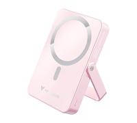 Verbatim Charge 'n' Go MagSafe Power Bank 10,000mAh Pink 15W Magnetic - PD 22W Fast Charge LED Indicator & Foldable Stand for iPhone 16/15/14/13/12 Pro/Pro Max - Includes USB-C Cable