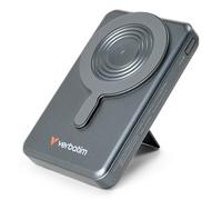 Verbatim Charge n Go Two Cable Power Bank with Display Magnetic Wireless Charging 10000mAh - Grey Verbatim Charge n Go Two Cable Power Bank with Display Magnetic Wireless Charging 10000mAh - Grey