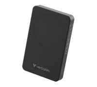 Verbatim Charge 'n' Go Essentials Power Bank MagSafe 10000mAh 15W Magnetic PD 20W Fast Charge with LED Indicator for iPhone 16/15/14/13/12 Pro/Pro Max, Includes USB-C to USB-C Cable, Black