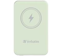 Verbatim Charge'n'Go Magnetic power bank 5000mAh 15W PD20W USB-C Green | Wireless charger, small and magnetic for iPhone 17/16/15/14/13 Pro, Samsung Galaxy S25 / S25 Plus, iPad