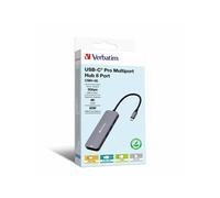 Verbatim CMH-08 USB-C Multi-port Hub 8 Port 5000 Mbit/s Silver (32151)