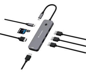 Verbatim CMH-08 USB Type-C 5000 Mbit/s Silver