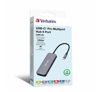 Verbatim CMH-09 USB Type-C 10000 Mbit/s Silver