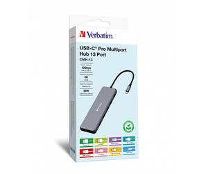 Verbatim CMH-13 USB Type-C 10000 Mbit/s Silver