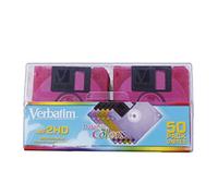Verbatim DataLife Colors 3.5" 1.44 MB IBM Formatted HD Computer Disks 50 Pack