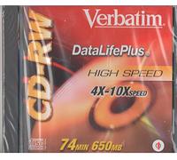 Verbatim DataLifePlus - CD-RW - 650 MB ( 74min ) 4x - jewel case - storage media