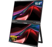 Verbatim 15.6"x2 Portable FHD Dual Screen IPS Monitor