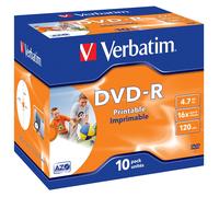 Verbatim DVD-R 16x Printable 10pk J/C