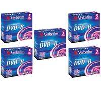 Verbatim DVD-R 4.7GB 16 Speed Jewel Cased 43519 Case 25 Pieces 4 music